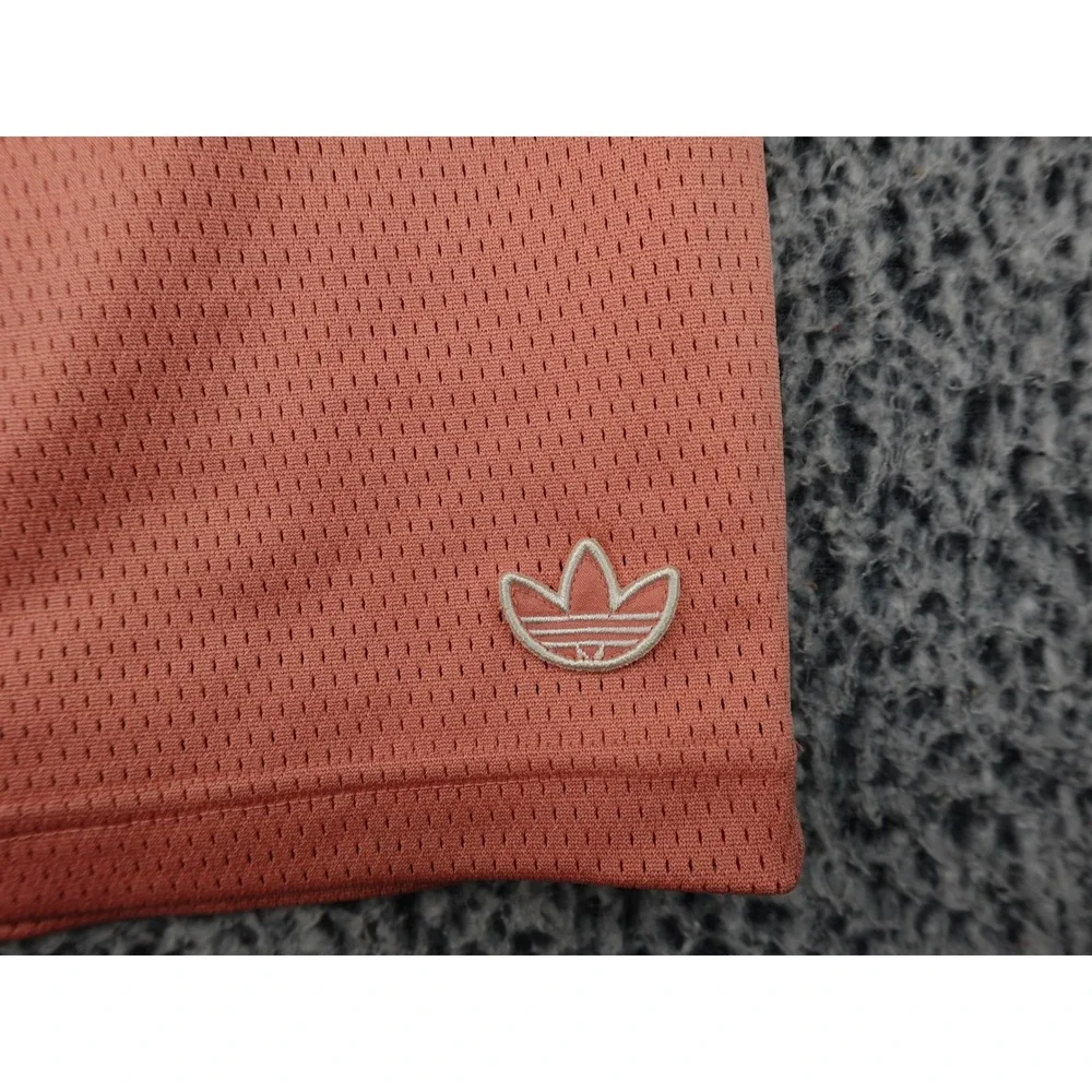 Adidas Tank Top Mens Large Coral Good Graphic Mesh Basketball Jersey IS2899